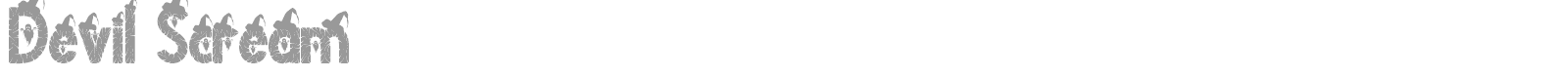 Devil Scream font preview